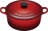 Le Creuset Enameled Cast-Iron 3-1/2-Quart Round French Oven, Cherry