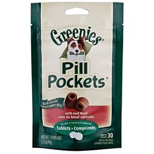 Pill Pockets for Dogs Small Pills 30ct Beef Tablets