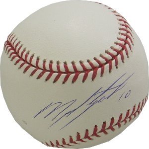Miguel Tejada Autographed/Hand Signed Official Major League Baseball minor spot- Steiner Hologram