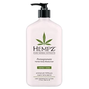 Hempz Pomegranate Herbal Moisturizer, 17 fl oz (500 ml) (Package may vary)