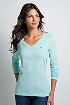 Long Sleeve Pima Cotton V-Neck T-Shirt