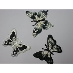 3-er Set Schmetterling Tier Insekt B�GELBILD Aufkleber AUFN�HER APPLIKATION Sticker