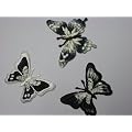 3-er Set Schmetterling Tier Insekt B�GELBILD Aufkleber AUFN�HER APPLIKATION Sticker