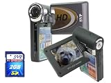 SVP T400, High Difinition video camcorder (1280x720p video resolution) a 2.4 LCD, support 32GB memory card (Free-2GB High Speed SD Card & Tripod)