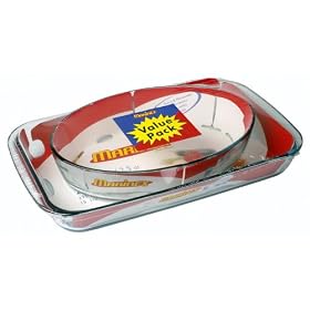 Marinex Value-Pack 2-Piece Bake Dish and Casserole Set by Marinex