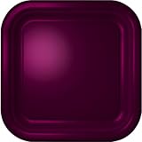 Wine Square Dessert Plate 12 Count