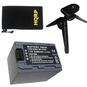 HQRP Extended High Capacity NP-FP70, NP-FP71, NP-FP90, NP-FP91 Battery Replacement for... by HQRP