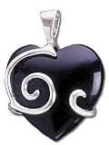 Solid Sterling Silver Onyx Pendant