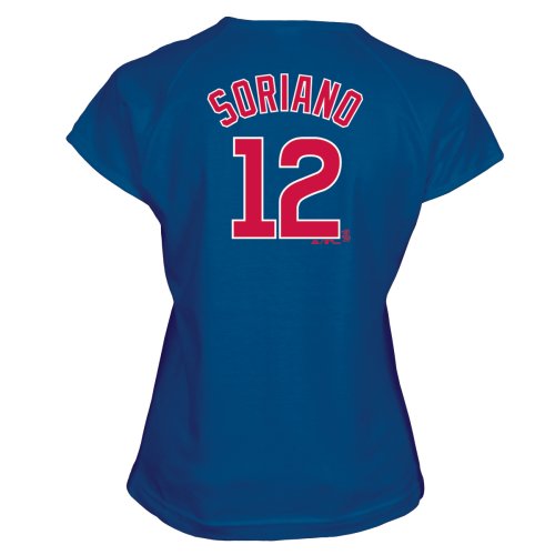 Alfonso Soriano Chicago Cubs Women's Name and Number T-Shirt (X-Large)