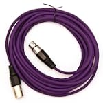 SEISMIC AUDIO - SAXLX-25 - Purple 25' XLR Patch or Microphone Cable