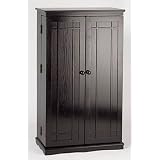 Buy CD DVD Black Finish Mission Cabinet Storage Rack by Imported