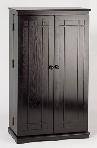 Childrens Toyshop  Toys : CD/DVD Black Finish Mission Cabinet/Storage/Rack
