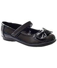 Patent Bow Bar Shoes