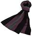 MIR Men's 100% Cashmere Three Stripes Scarf