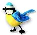 Fingerpuppe Vogel Blaumeise Meise Spatz blau Tier Haustier Bauernhof Handspielpuppe Kasperlfigur Kasperle Figur tit