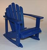 Kids Painted BLUE Cedar Adirondack Rocking Chair