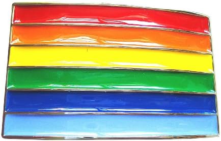 Gay/Lesbian Pride Rainbow Flag Belt Buckle