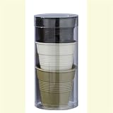 Crumpled Cappuccino cups 18cl 25858