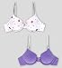 2 Pack Angel Cotton Rich Assorted Underwired Follow On Bras