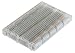 BB400T Transparent Solderless Plug-in BreadBoard, 400 tie-Points, 4 Power Rails, with Metal Backing Plate, 3.3 x 2.2 x 0.3in (84 x 55 x 9mm)