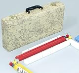 Western Mah Jongg Set In World Map Printed Brief Case - Mah-Jong Sets
