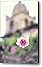 Carmel Mission with Flowers Canvas Print / Canvas Art - Artist Kathy Yates