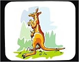 Mouse Pad with australia, joey, kangaroo, marsupial, brown