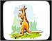 Mouse Pad with australia, joey, kangaroo, marsupial, brown