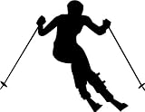 Snow Skier Style #2 Vinyl Wall Art Decal