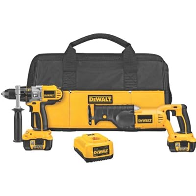 DEWALT DCK271L 18-Volt Cordless XRP Li-lon Hammerdrill and Reciprocating Saw Combo Kit