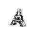 Zable(tm) Sterling Silver Eiffel Tower Bead / Charm