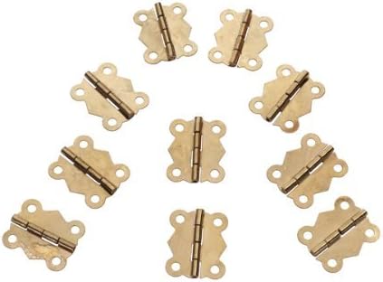 20 Pcs Mini Iron Butterfly Hinges Cabinet Drawer Door Butt Hinge