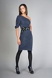 One Shoulder Graphite Dresses by BCBG