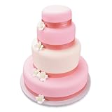Lucks Edible Image Rose Pink Shimmer Ribbons, 72-Pack