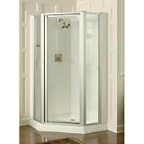 KOHLER K-702305-L-SH Memoirs Neo-Angle Shower Enclosure, Bright Silver