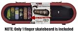 Tech Deck Display Case with 1 Finger Skateboard [Red]