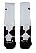 Nike Hyper Elite Cushioned Basketball Socks (Medium, White/Black)