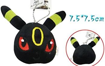 Pokemon Umbreon Face 3" Plush with Chain