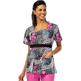 Tafford Nursing Scrubs Get Noticed Square Neck Scrub Top
