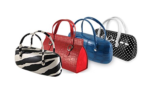 Classic Eyeglasses / Sunglasses Mini Handbag Case | 100% Money Back Guarantee | Women | Many Colors | Large & Extra Large | Hard | Protective | B19 - AS140TG |