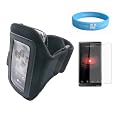Microsoft Zune HD Black Armband with Armlength 10.5 Inch + Screen Protector + Wristband