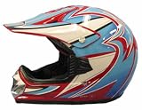 LARGE NEW RED YOUTH BMX ATV DIRT BIKE HELMET 310 E