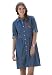 Woman Within Plus Size Short snap-front denim dress