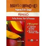 Matt's Munchies Mango Premium Fruit Snack 1 Ounce Packs (12 Pack)