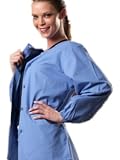 Dickies Sandwashed Long Sleeved Scrub Warm Up Jacket (XS-2X) in Assorted Colors.