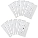 Mommys Helper Safe Plate Electrical Outlet Covers Standard, 12 Pack, White