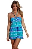 Purple Haze: Strapless Swimsuit Dress with Ring Detail