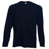 Long Sleeve Fruit of the Loom Cotton T-Shirt (6 Colours)