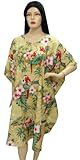 Pleasing Parrot Printed Kaftan Cover up Plus Size Maternity Short Tunic XMas Christmas Gift