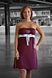 Texas A&M - Solid Strapless Dress